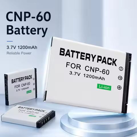 CNP-60 Camera Battery 3.7V 1200mAH CNP 60 CNP60 NP60 Rechargeable Battery for Casio EX-Z80 S10 Z9 FS