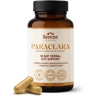 Serene Herbs Paraclara Wormwood Cleanse for Humans - Black Walnut Hull Clove Detox, Natural Gut Heal