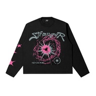 Genesis Conspiracy - Boxy Oversized Longsleeve Stranger Black Unisex - Cotton Combed 20s