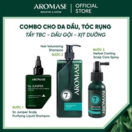 3-step Combo for hair loss and oily scalp AROMASE Exfoliating - Shampoo - Herbal spray