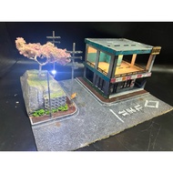 Diorama parking building 1:64