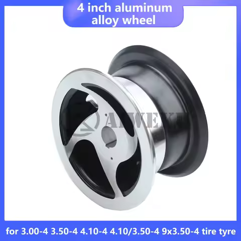 aluminum alloy wheel 4 inch rim Keyway hub 17mm or 19mm Inner hole for 3.00-4 3.50-4 4.10-4 4.10/3.5
