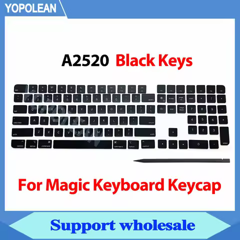 Original brand new A2520 Keycaps Keys Key Cap set For Apple iMac Magic A2520 US French German Keyboa