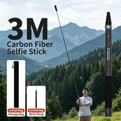 aMagisn 3M Ultra-Long Selfie Stick,Ultra-Lightweight Invisible Extendable Monopod for Insta360 X5/X4