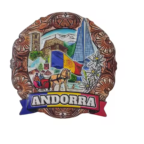 Andorra 3D Fridge Magnet Souvenir Gift,Resin Handmade Andorra Refrigerator Magnet Home Decoration Co