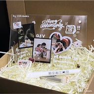 Handmade gift Set with DIY Mica Frame, meaningful gift for lovers and friends, October 20th gift