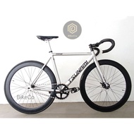 TSUNAMI SNM100 Fixie | Fixed Gear Bicycle Silver