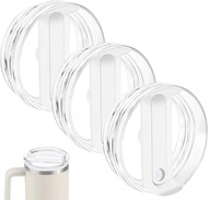 3Pack 40 OZ Tumbler Lids Fit for Stanley Cup Replacement Lids Fit for Stanley Adventure Quencher Tra