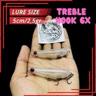 Wtd Gluestick Kolang Kaling Splash Treble 6X Strong Umpan Casting Hampala