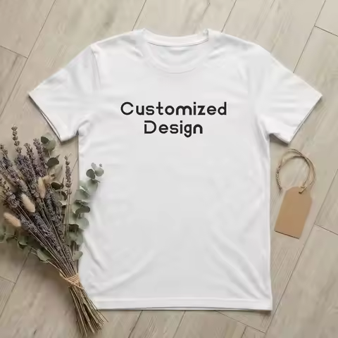Customized,Design T Shirts Men's Cotton Fun T-Shirt Round Collar Tee Shirt Short Sleeve Tops 4XL 5XL