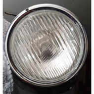 HEADLAMP REFLECTOR HONDA C70 DOP H4 WHITE GLASS