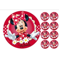 Edible icing image cake minnie mouse