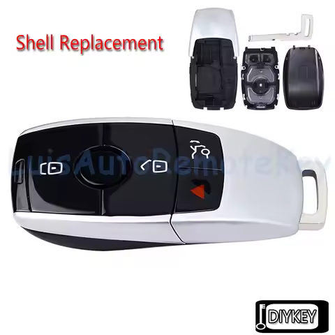 4 Buttons Case Smart Remote Key Fob Shell Cover Replacement for Mercedes-Benz A B C E S G Class CLA2