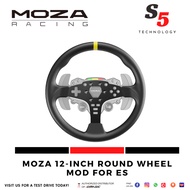 Moza 12 inch Round Wheel Mod for ES / DD R5 / Direct Drive Wheelbase / driving simulation / racing s