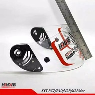 Flat visor helmet glass package tear off post/ Ratchet pnp helmet KYT rc-7 KYT r10/ k2r/kyt
