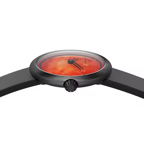 Daniel Gorman DG9314 Pi Planet Series Watch 3D Printed Luminous Dial Leather Strap 5 ATM Waterproof 