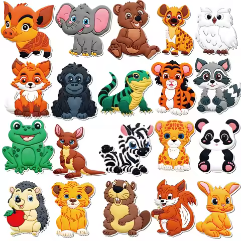 Magnetic Zoo Themed Refrigerator Tile, Pvc Material, Suitable for Refrigerator Sticker, Blackboard S