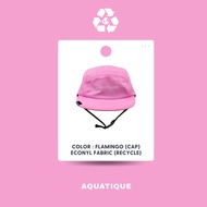 AQUATIQUE - CAP - ECONYL FLAMINGO - หมวกดำน้ำ หมวกเล่นน้ำ หมวกเซิร์ฟ เดินป่า แคมป์ปิ้ง กันแดด กันยูว