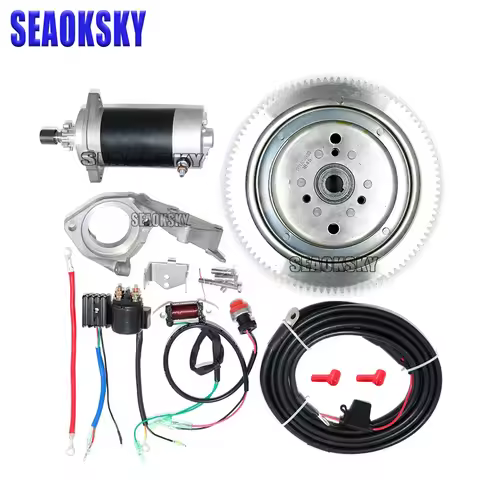 Electric Start Kit For YAMAHA T30 2 Stroke 30HP Outboard Motor