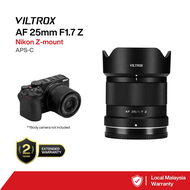 VILTROX 25mm F1.7-Z AIR Auto Focus APS-C Large Aperture Prime Lens For Nikon Z-Mount Camera