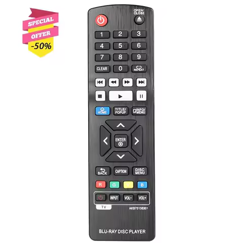 AKB75135301 Remote Control For Blu ray Disc Player BPM33 BPM55 BPM54 BPM53 BP440 BP330 BP330N BPM55N