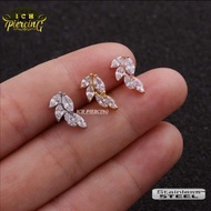 __ 1pcs stainless steel lobe piercing earrings for helix upper lobe Ky-7