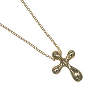 蒂芬妮 (Tiffany & Co.) 小十字架項鍊，18K 黃金，約 4 克，女士款 [二手]