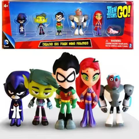 6 teen titans Beast Boy steel spark crow glove model decorations creative children's gifts animation