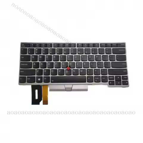 Al+ For Lenovo ThinkPad E480 E485 L380 L480 L490 T480s T490 Backlit Silver Keyboard