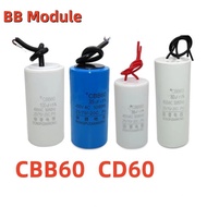 CBB60 CD60 motor water pump start capacitor  4 6 8 10 12 20 25 30 35 40UF 50UF 75UF 100UF 150UF 200U