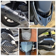 Accessories AB 2023-2025 carbon 125/160, ab 125 foot pads, ab 160 engine cover, ab 125 rear bumper c