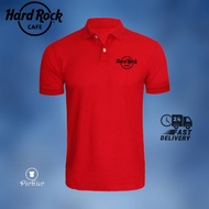 "HARD ROCK" Ready Stock Polo T-shirt Baju Kolar" 100% Premium Cotton Baju lelaki and Perempuan