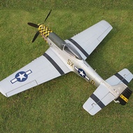 เครื่องบินบังคับวิทยุ TOP RC HOBBY P51 Mustang Yellow 750mm Wingspan EPO RC Airplane Warbird KIT ไม่มีวิทยุ-แบต -เครื่องชาร์จ