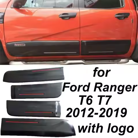 For Ford Ranger T6 T7 2012 - 2019 Exterior Accessories Car Side Door Moulding Side Moulding Cover