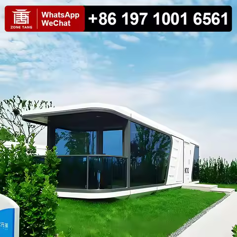 Space Capsule Prefab House Container Housing Eco-Friendliness Luxury Prefabricated Houses Earthquake