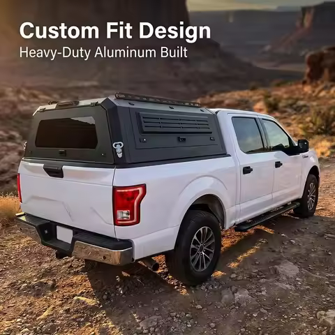 Pickup Hardtop Camper Canopy Aluminum Steel Truck Bed Topper Fit For Tundra Tacoma F150 Ranger Gladi