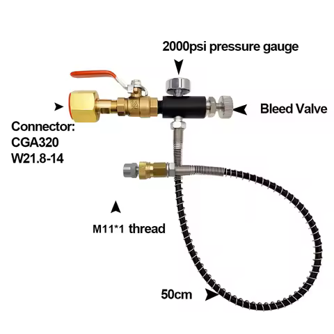 CO2 Refill Filling Adapter Converter Connect to N2O Whipped Cream Cylinder 0.95L 580g, 0.99L 615g