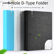 AOPHEKM Display Book, PP 4 Hole A4 File Folders, D-Shaped Binder Waterproof Ring Binder Folder Stati