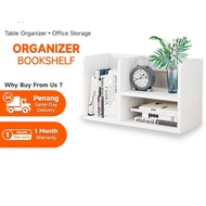 🔥 1 month waranty 🔥 Sturdy Wooden Table Top Book Rack Book Shelf Table Organizer Rak Buku Book Organizer