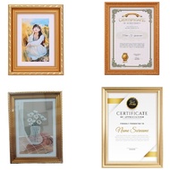 A4 Certificate Frame Chrome Gold Cert Frame Photo Frame A4 6R 相框文凭证书 照片 A4 Frame Bingkai Gambar Konv
