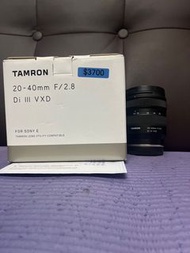 完美無瑕 （香港行貨) Tamron 20-40 20-40mm F2.8 Sony FE Mount