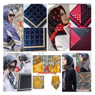 HIJAB SEGI EMPAT VOAL PRINT MOTIP SYAHRINI SR KW DEENAY KW INJI KW VOA