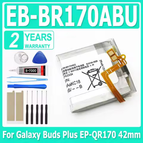 Battery EB-BR170ABU 42mm 270mAh For Samsung Galaxy Buds Plus EP-QR170 Earphone Compartment Battery S