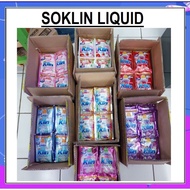 NEW 1 DUS DETERGEN CAIR SOKLIN LIQUID JUMBO 120 + 20 SACHET SOFTERGENT 45 ML SO KLIN 1 RENTENG 6 + 1