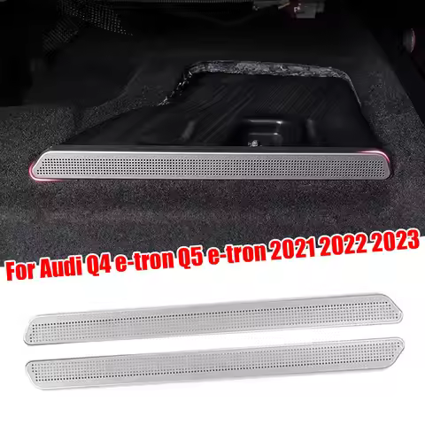 2pcs Car Under Seat Grill Net Back Air Vent Protective Cover Outlet Anti-Blocking Frame for Audi Q4 