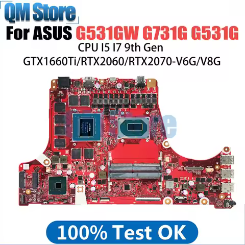 Mainboard For ASUS G531GW G731GW G531GV G731GV G531GU G731GU G731G G531G S5D S7D Laptop Motherboard 