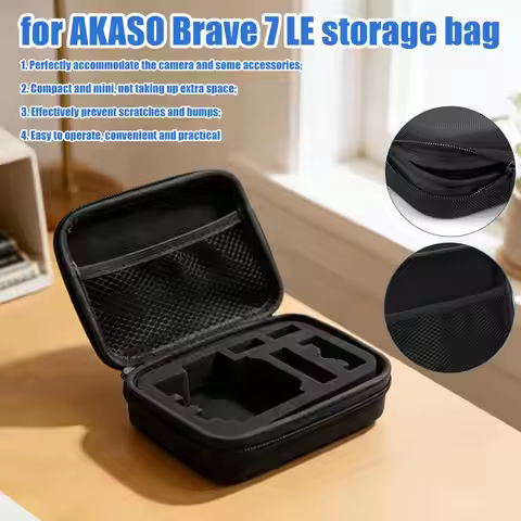 Camera Storage Bag For AKASO Brave 7 LE Portable Carrying Case Action Camera Accessories Shockproof 