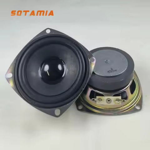 SOTAMIA 2Pcs 3 Inch Portable Audio Speaker 78MM 4 Ohm 20W Full Range Sound Music Speaker Power Louds
