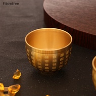 Fitow Momofuku Jar Brass Handicrafts Corset Fortune Momofuku Cup Cup Table Top Small Copper Rice Jar Ashtray Decoration FE
