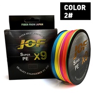 สายพีอี PE JOF รุ่น  PEX8 ถักยาว 100M เมตร เกลียวถักมัลติฟิลาสายตกปลา High Strength สายพีอีพรีเมี่ยม